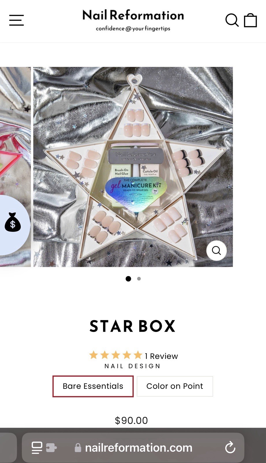 Nail Reformation Press On Nails Star Box “Bare Essentials”~Includes Free Gifts❣️
