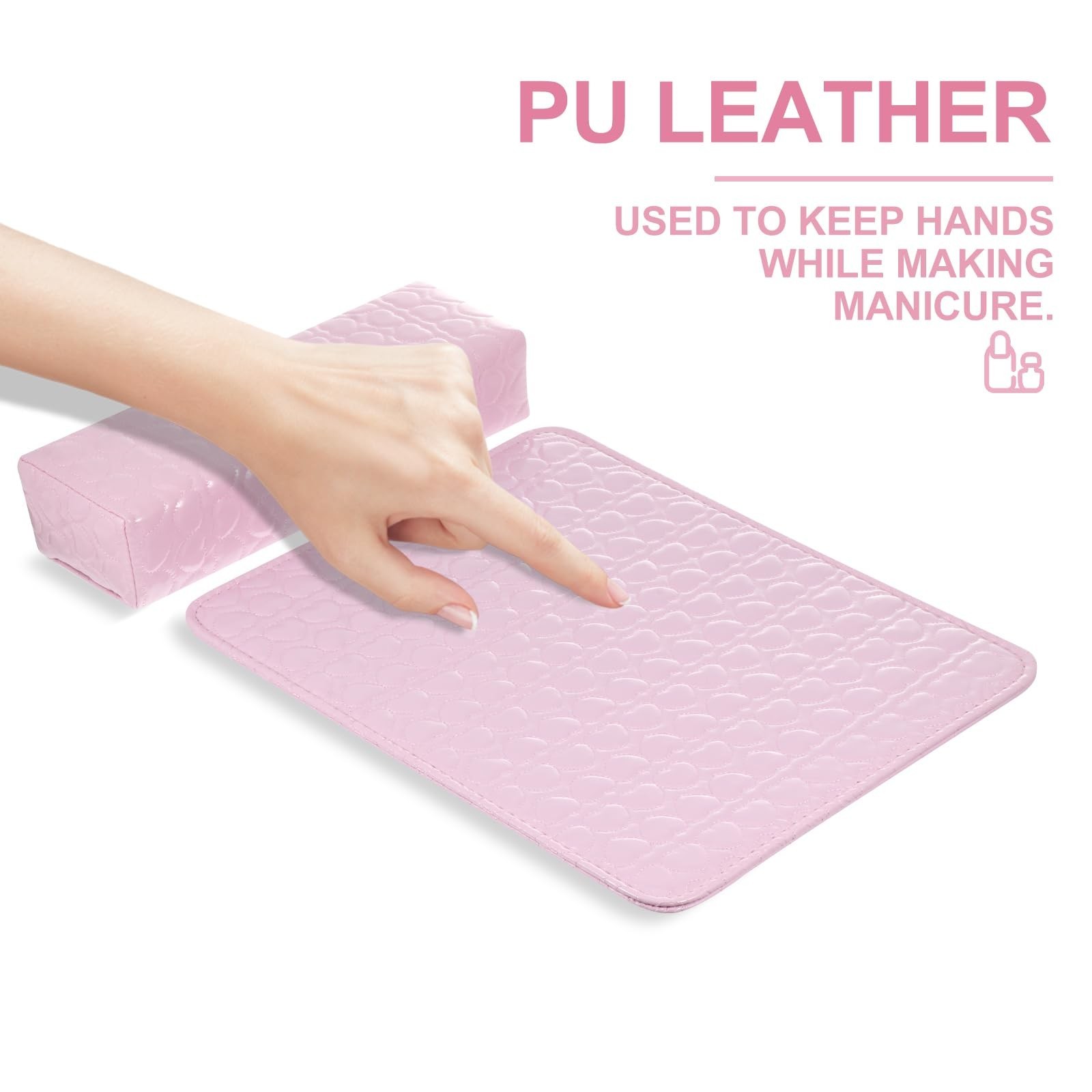 Manicure Hand Pillow Leather Wrist Rest Cushion for Nail Tech Nail Salon Arm …