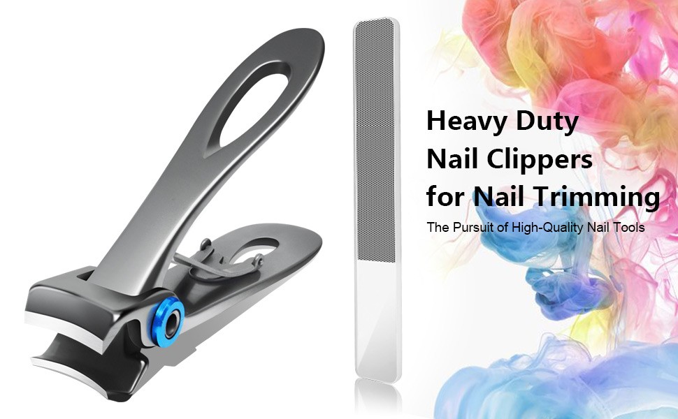 Extra Large Long Handle Toenail Clippers – 17mm Wide Jaw Opening Heavy Duty for