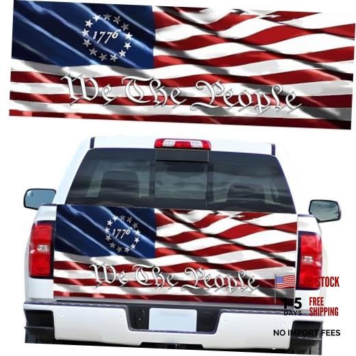 Truck Tailgate Wraps Decal – 66×23.6 in American Decal Graphics We The People