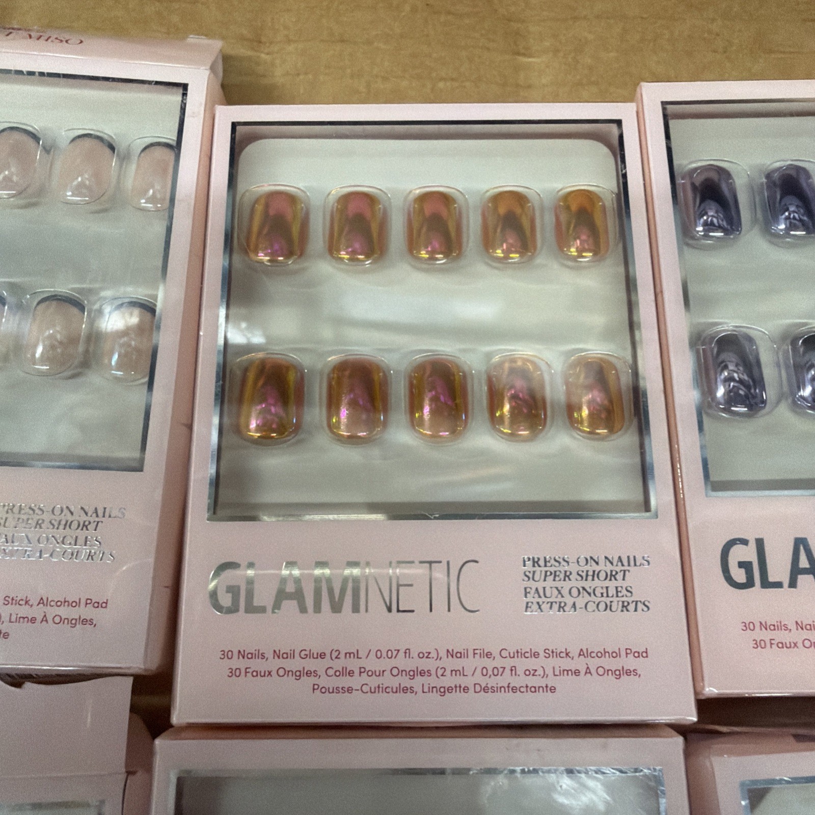 Glamnetic Super Short Press On Nail Set Of 6 Glue/Remover