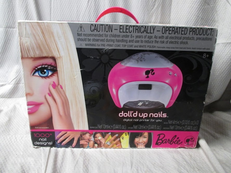 Barbie Doll’d up Nails Digital Nail Printer 2008 Mattel | New – Complete!