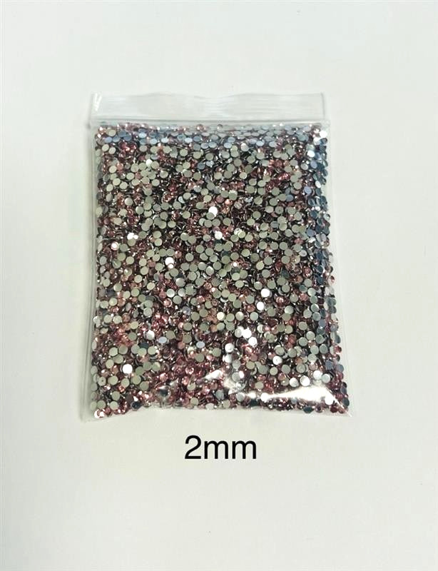 Pink Crystal Rhinestones Flat Back Round Jewelry Crafting Gem Multipack