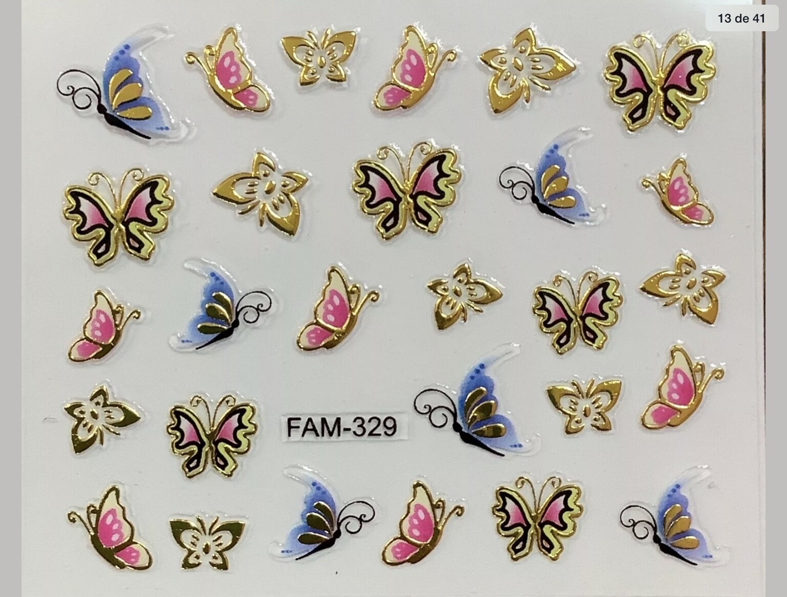 Nail Stickers 5 Sheet LOT FREE Shipping + Buy 2 get Extra Stickers Random Design