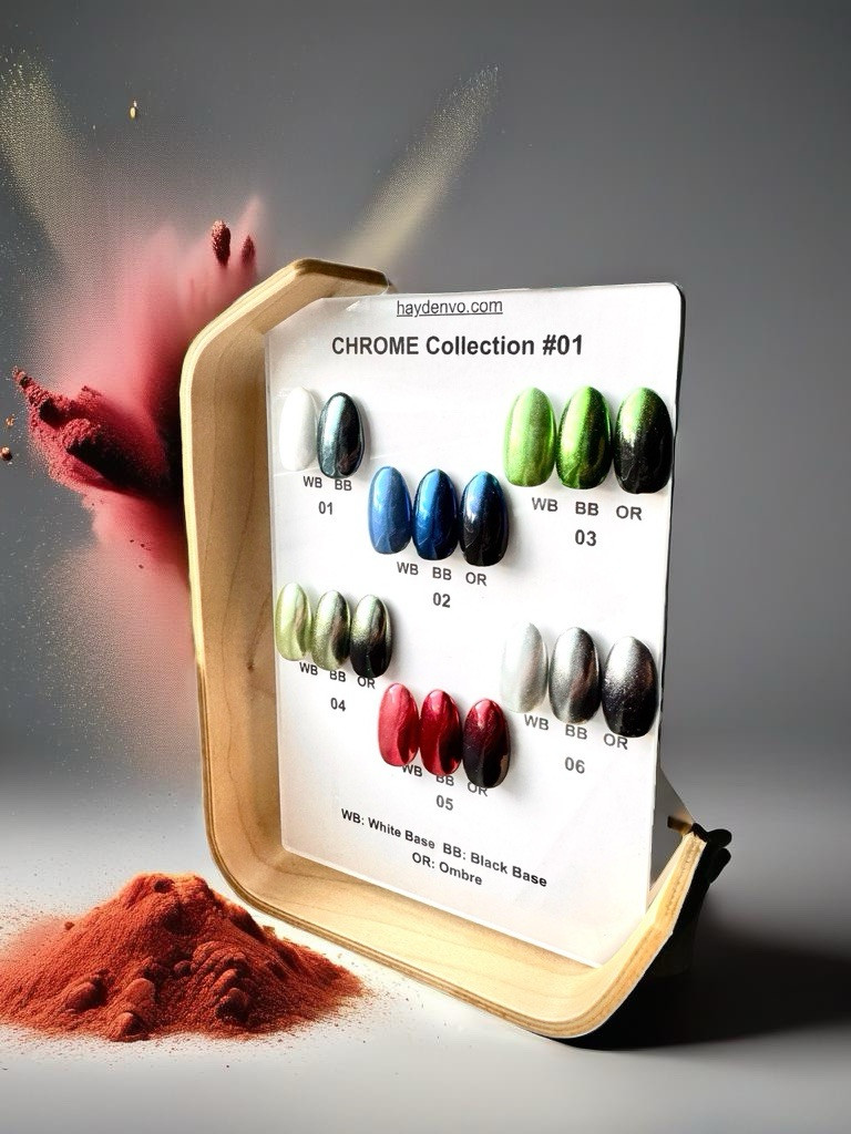 Chrome Powder For Nails – Limited Special Collection By Hayden Vo-MrChrome Nails