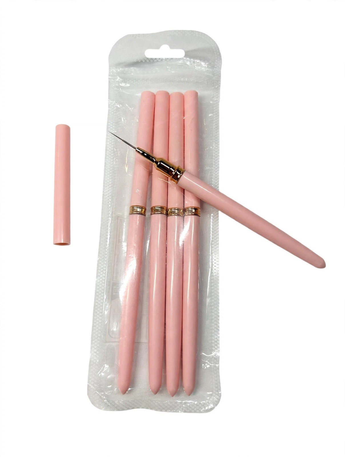 5pcs Nail Art Liner Brush Set UV Gel Painting Drawing Pen Manicure Tools