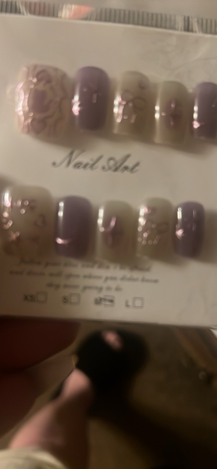 Pink Shiny Square Press-On Nails Medium Full Cover Pre-Designed Animal Theme
