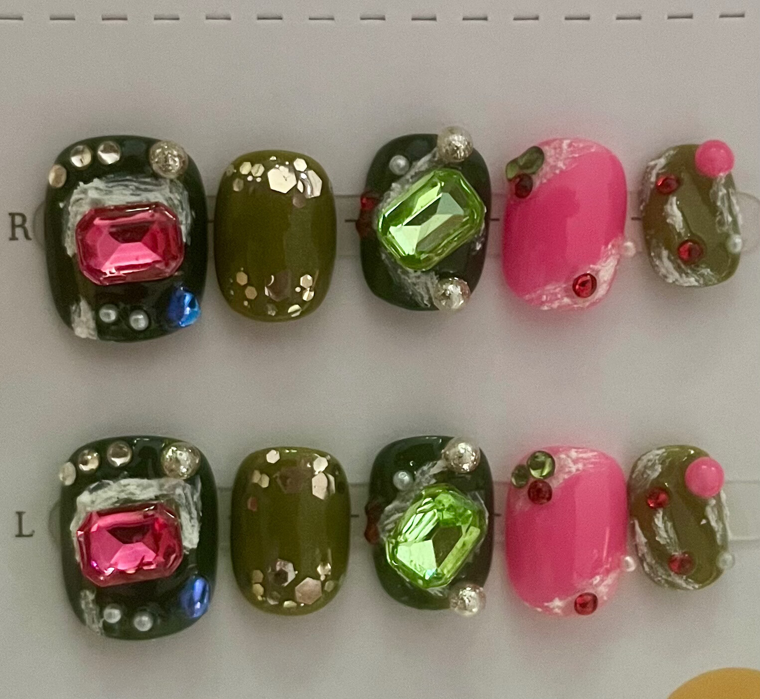 25Set Lot Price $111.9,100%Hand Made press on Nail, Free Glue&Essential Tools