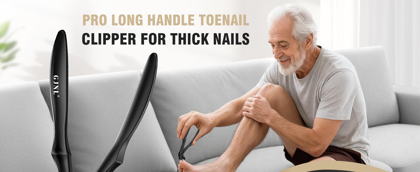 Toenail Clippers for Seniors Thick Toenails, 2026 Upgrade Angled Nail Clipper