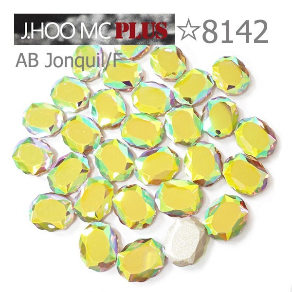 J.HOO Crystal 8142 Baroque Mirror V-Cut Fancy Rhinestones 10x8mm Nail Art (8pcs)