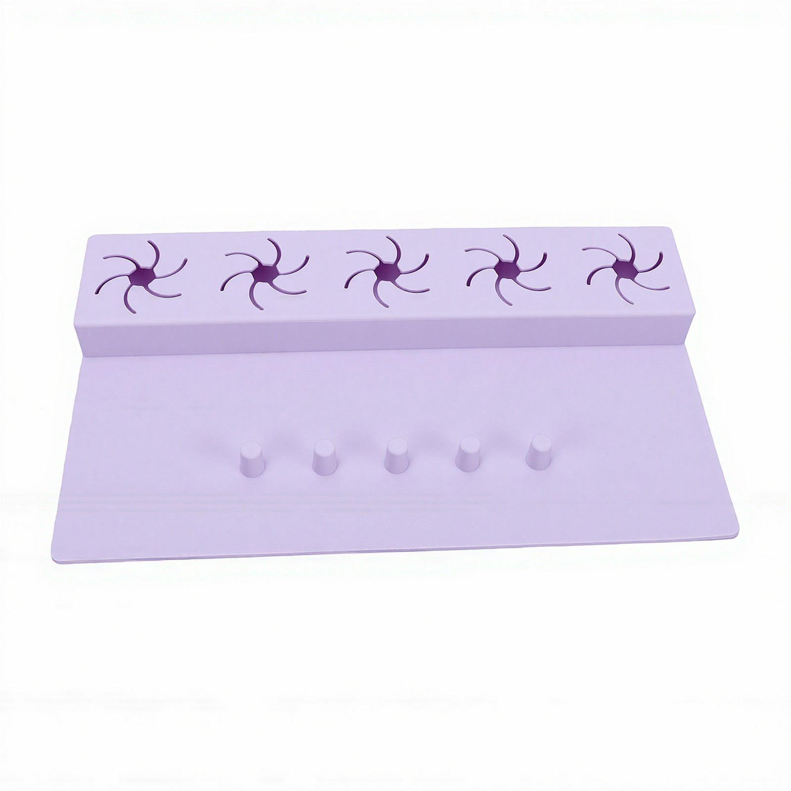 2 In 1 Silicone Nail Hand Rest Mat Anti Spill Holder For Home