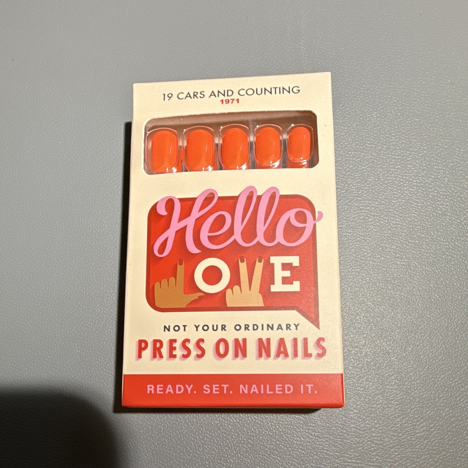 Lot of New Hello Love Press-On Nails: Set of 3: Cheetah, Red, and Peach colors