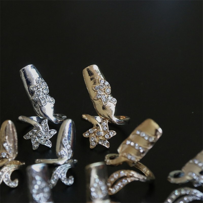 Fingernail Ornament Unique Creative 2pcs Korean-Style Temperament Nail Ring