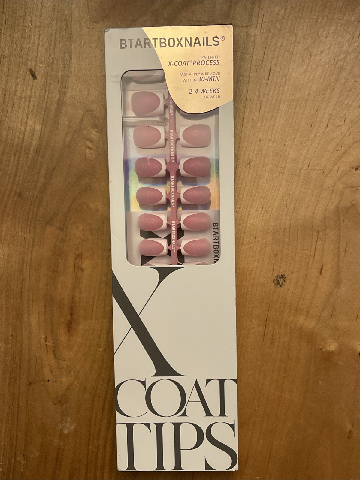 BTARTBOXNAILS X-Coat PRESS Nails Kit French Tip 96 Pcs 2-4 Weeks Of Wear NEW￼￼