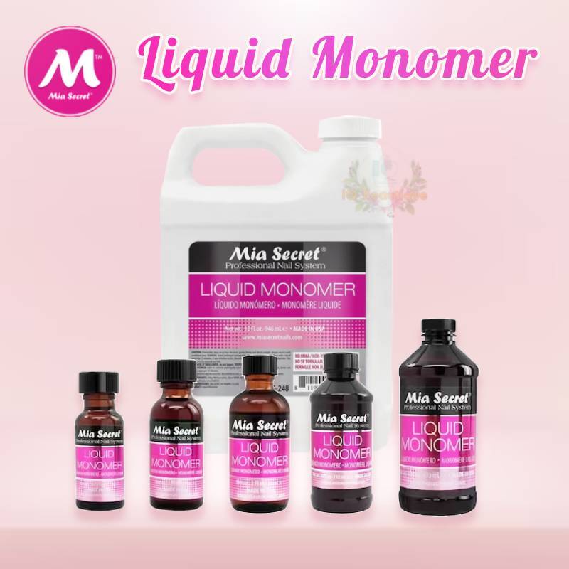 Mia Secret Liquid Monomer – Nail Acrylic System [All Size Available/ Odorless]