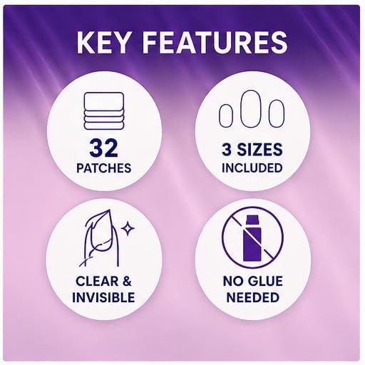Nail Repair Patches – Clear Self-Adhesive Broken Nail Patches for Broken Fing…