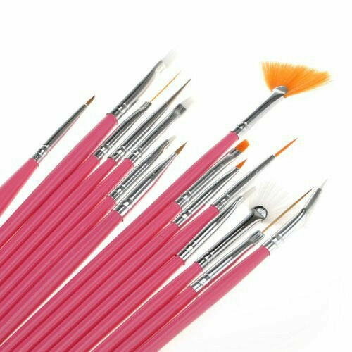 Nail Art Brushes Set 15 Pcs Nail Art Design Brushes Nail Liner Brush Tool Gifts