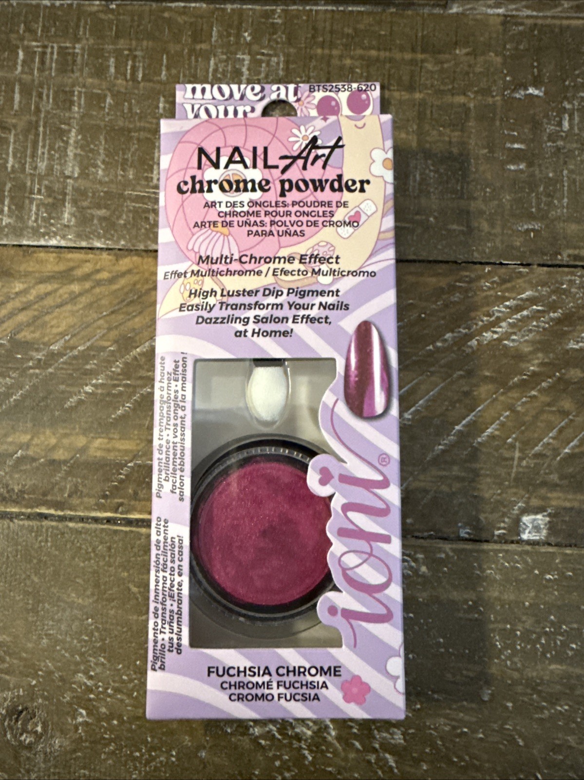 Ioni Nail Art Chrome Powder Fuschia