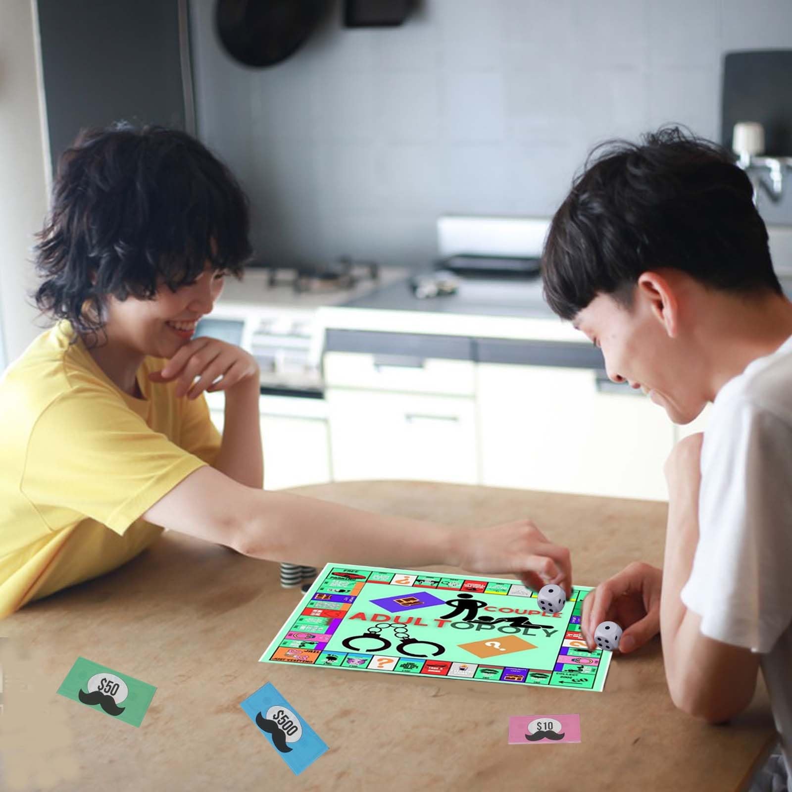 Adult Board Game,Couple Opoly L: 7.87″ W: 5.12″ H: 1.18″