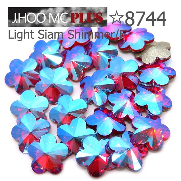 J.HOO Crystal 8744 Rivoli Flower V-Cut Fancy Rhinestones 6mm Nail Art (10pcs)
