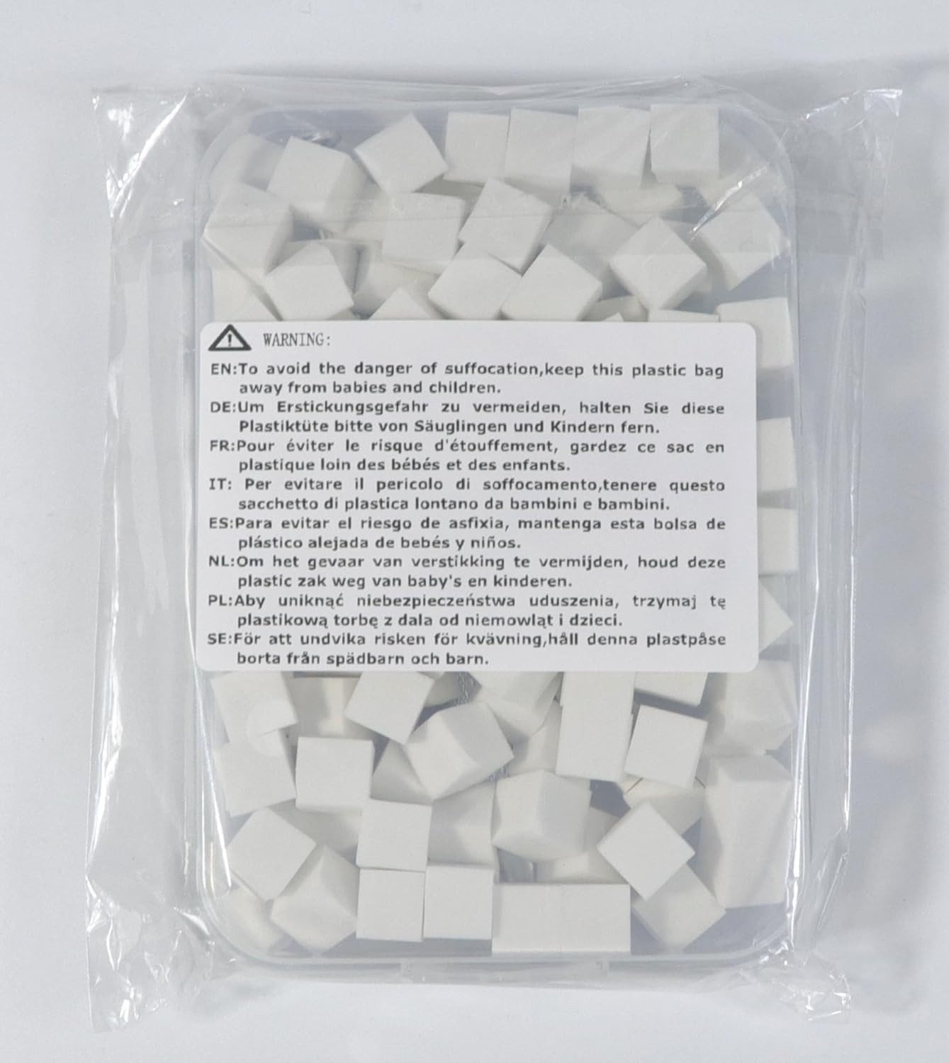 100Pcs Soft Nail Art Sponges Nail Brush for Nail Art Design US STOCK