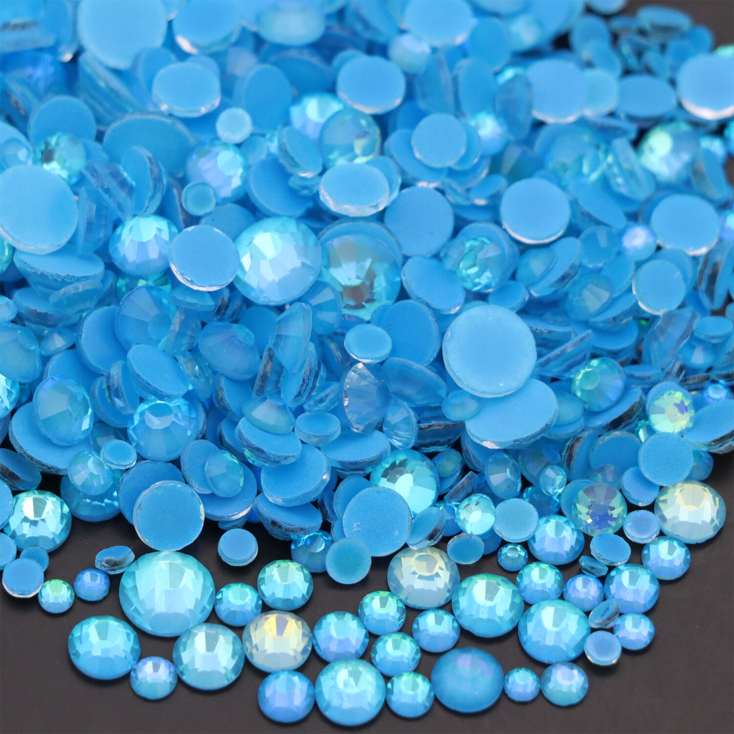 Neon Rhinestones Non Hotfix Flatback Stones Luminous Fluorescence Crystals