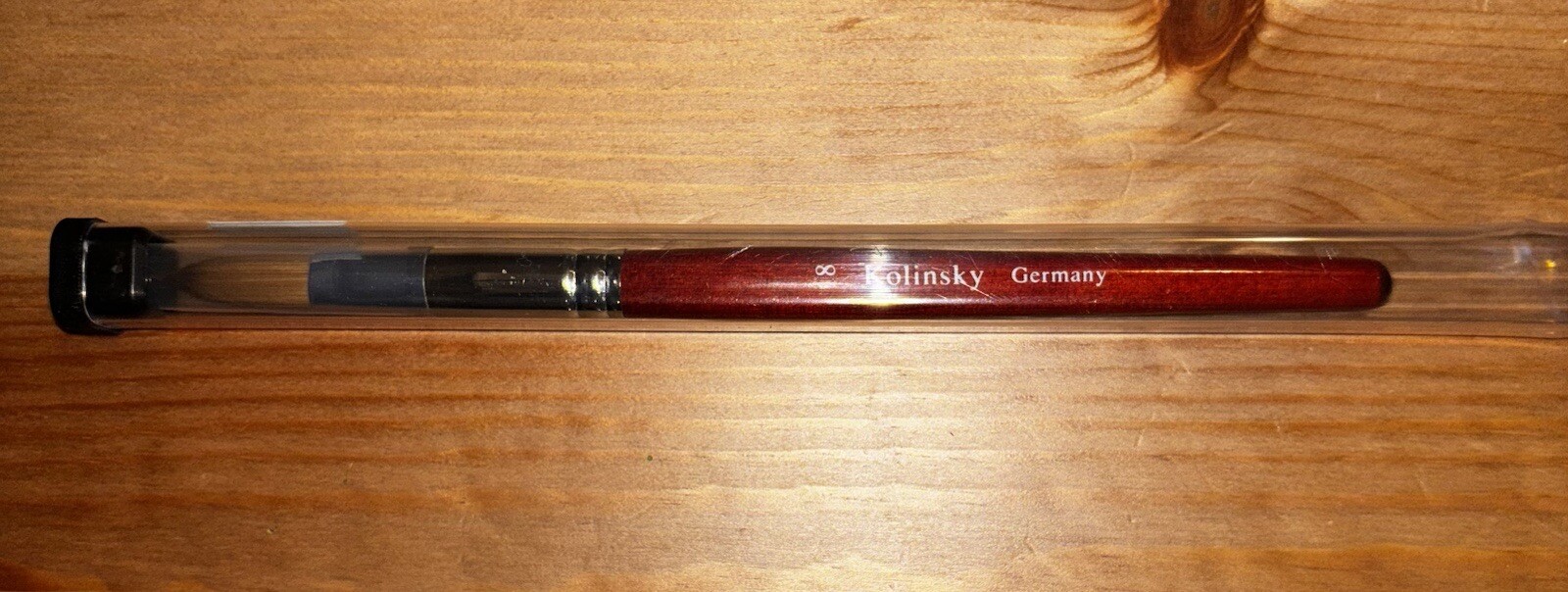 Kolinsky Acrylic Brush Nail #18 Nail Art Brush Red Wood Handle Manicure Tool