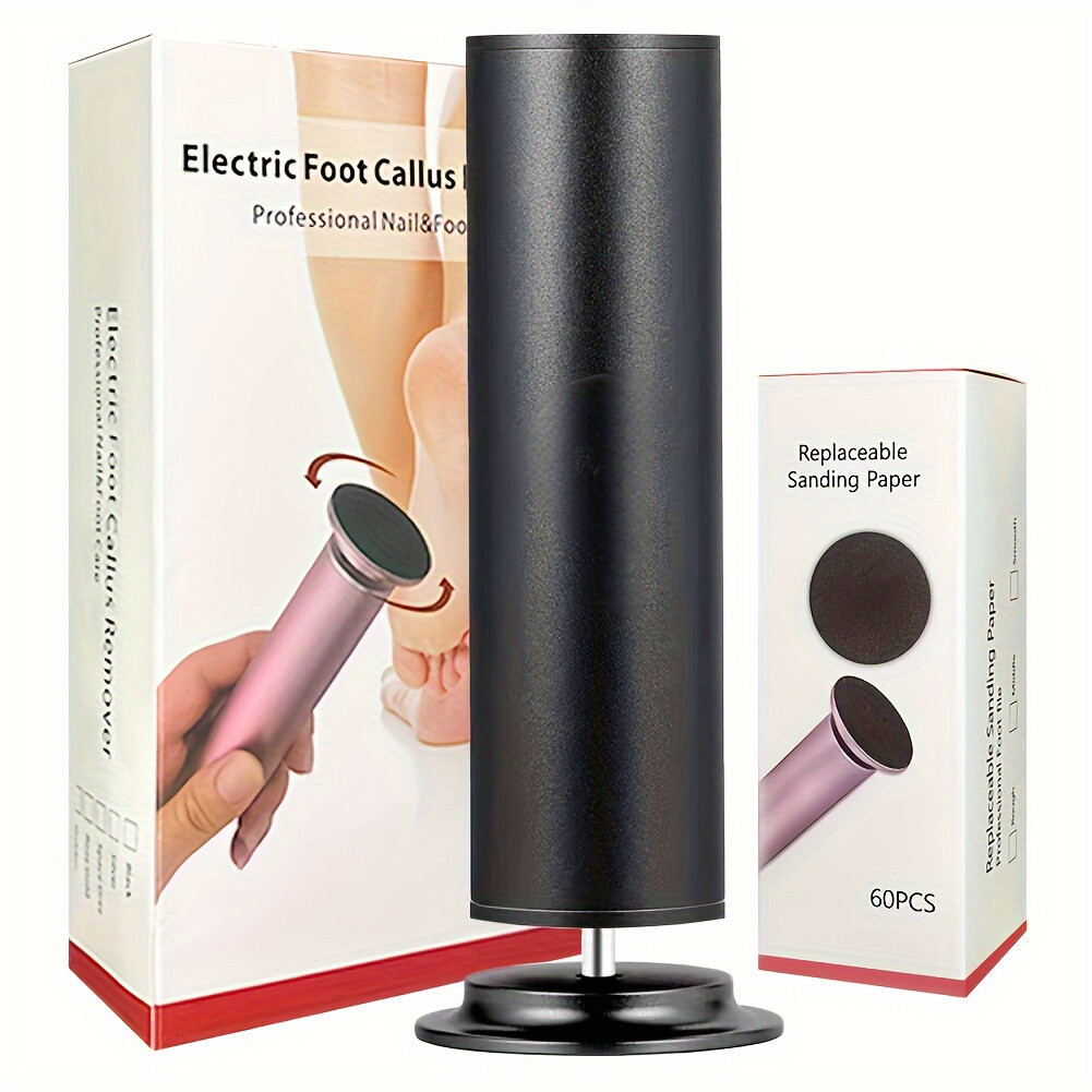 60 pieces Electric Foot Grinder with Adjustable Speed-60 Sandpaper Sheets