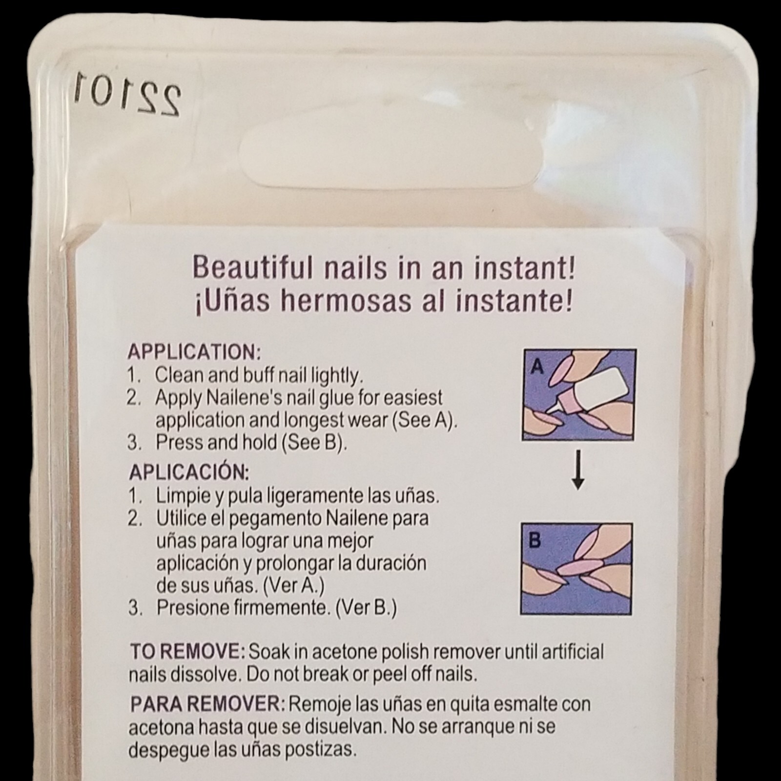 Nailene DAILY WEAR NATURALS Active Length Salon Quality 24 Nails 22101