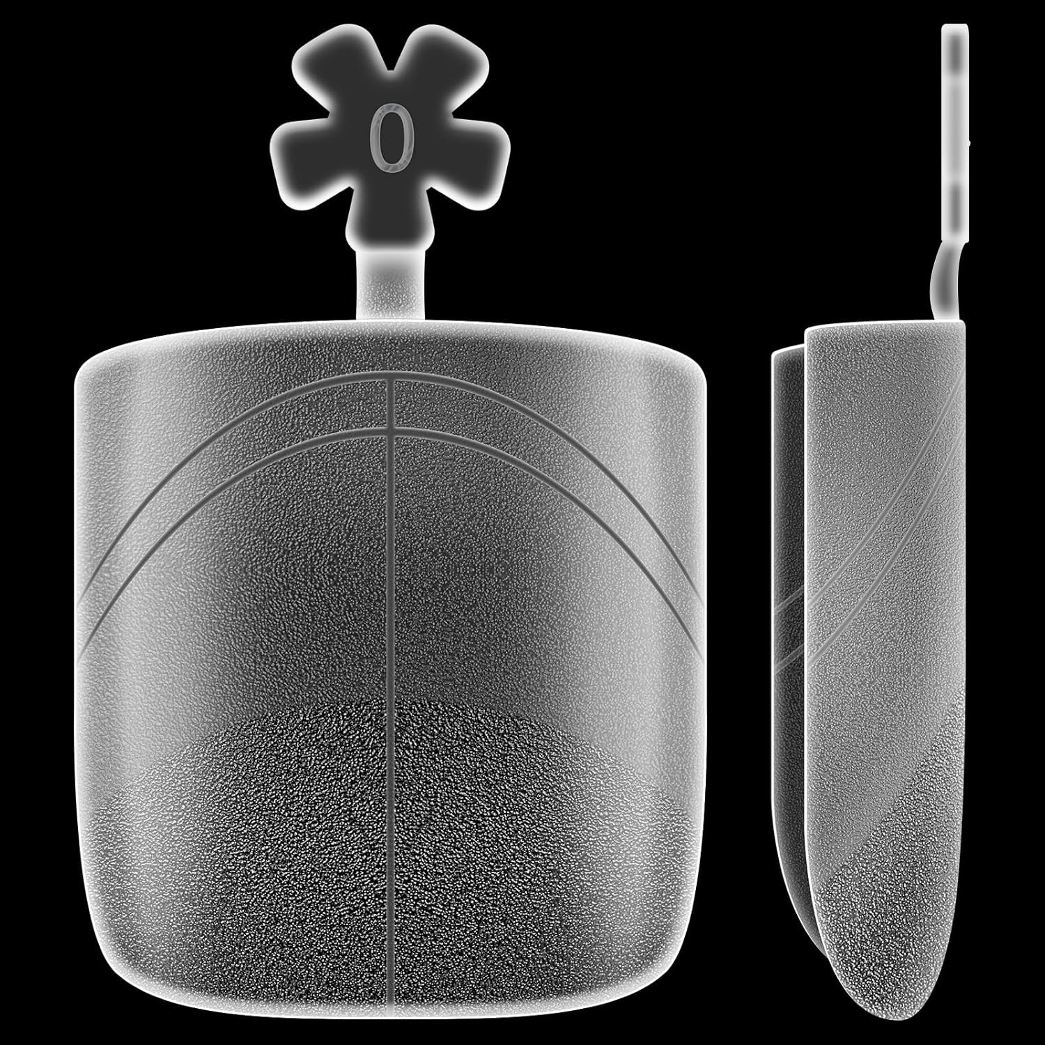 Toe Nail Tips Auxiliary Line, Square Full Cover for Wide Long Nail Beds, Matte P