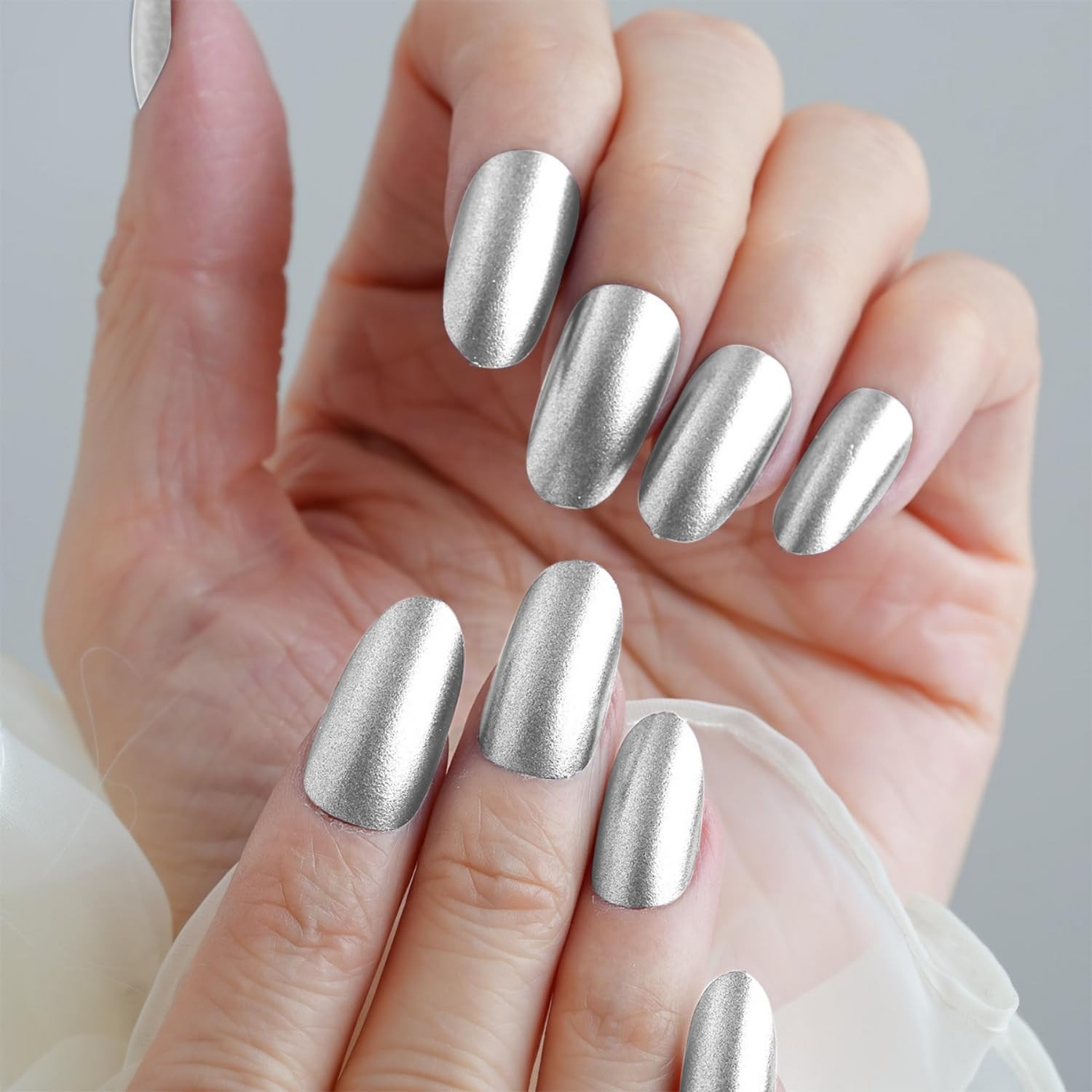 Gold Silver Chrome Nail Powder, Mirror Metallic Gel Chrome Powder Pigment for Na