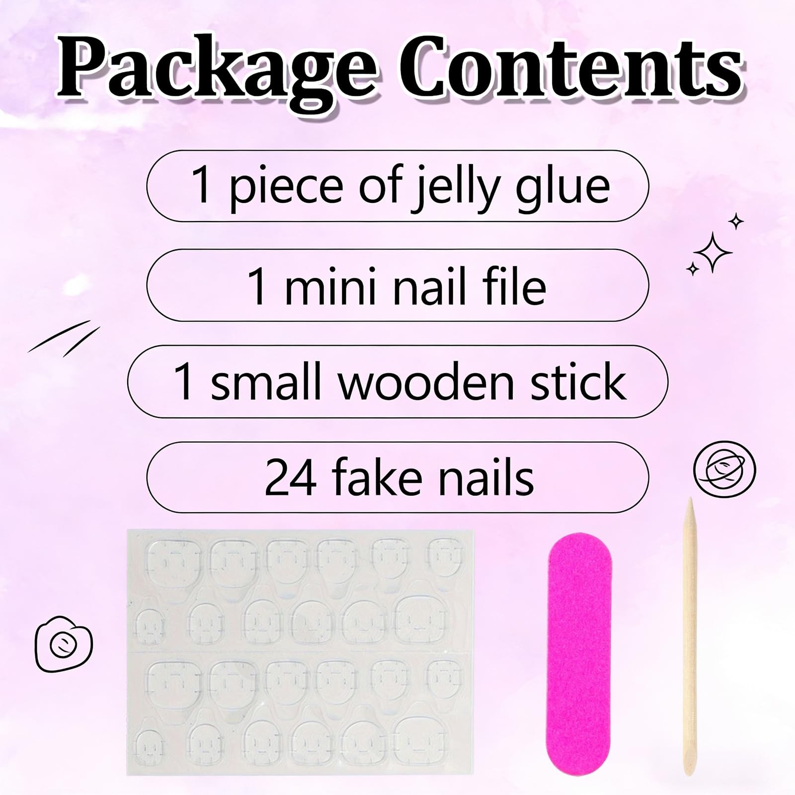 24Pcs Easter Press on Nails Short Fake Nails with Chick Flower Pattern Design…