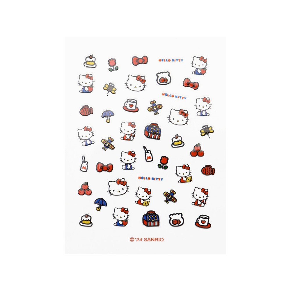Hello Kitty Nail Stickers Set – 2 Sheets | Retro Kawaii Nail Art Sanrio Korea