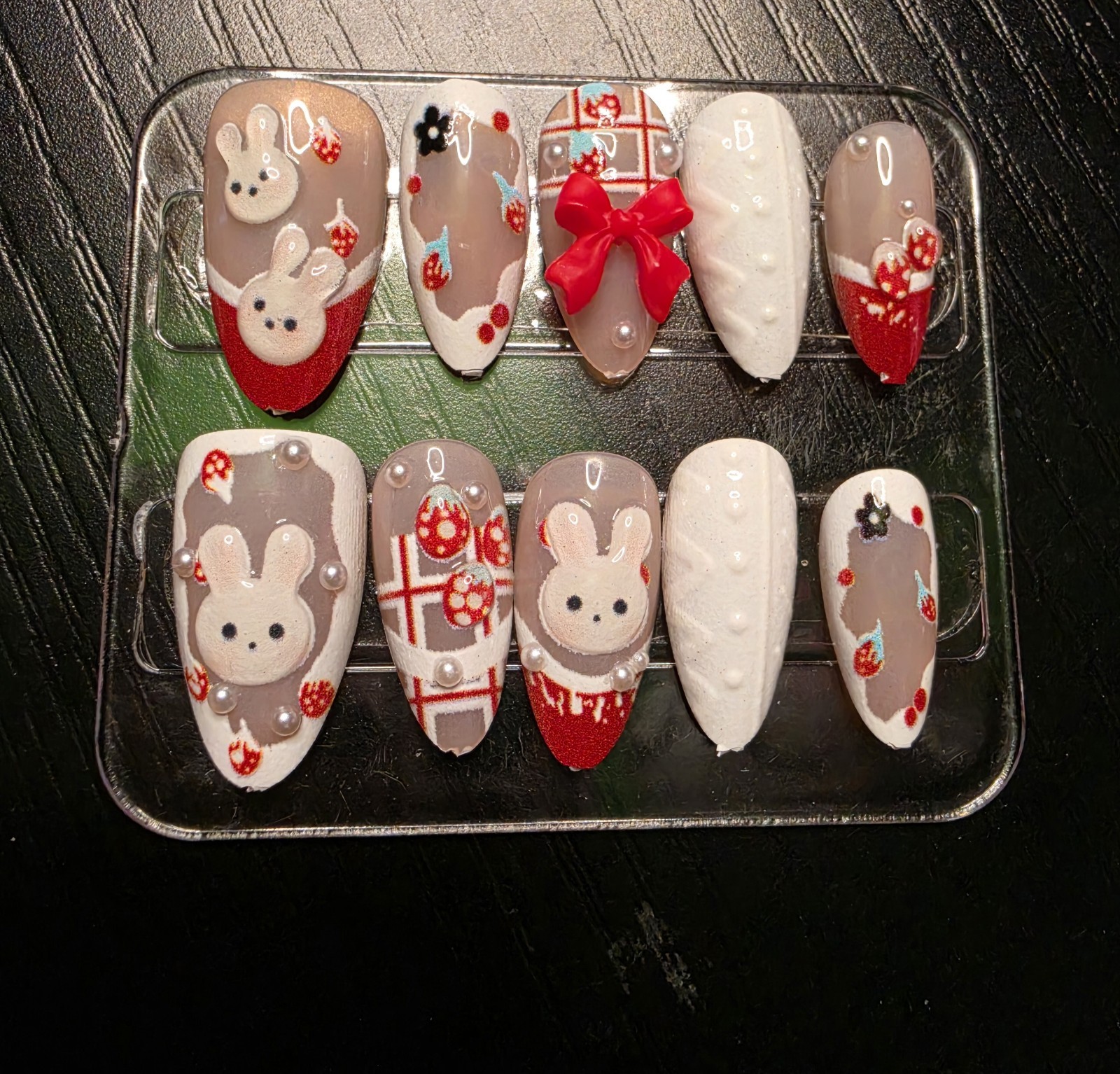 Handmade Press-On Nails: Size Medium