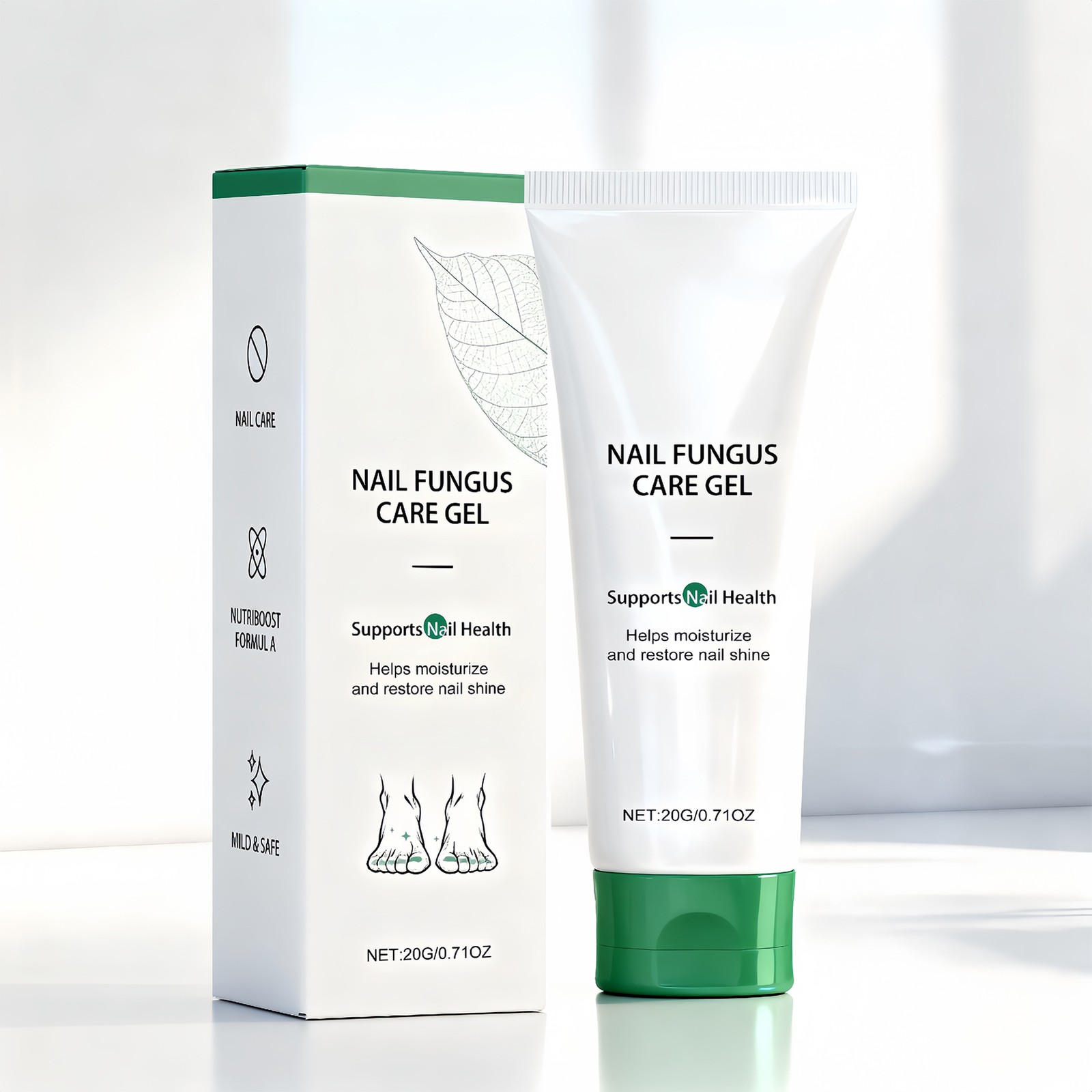 2PCS Gentle Nail Surface Conditioning Gel, Daily Hydrating Nail Appearance Care