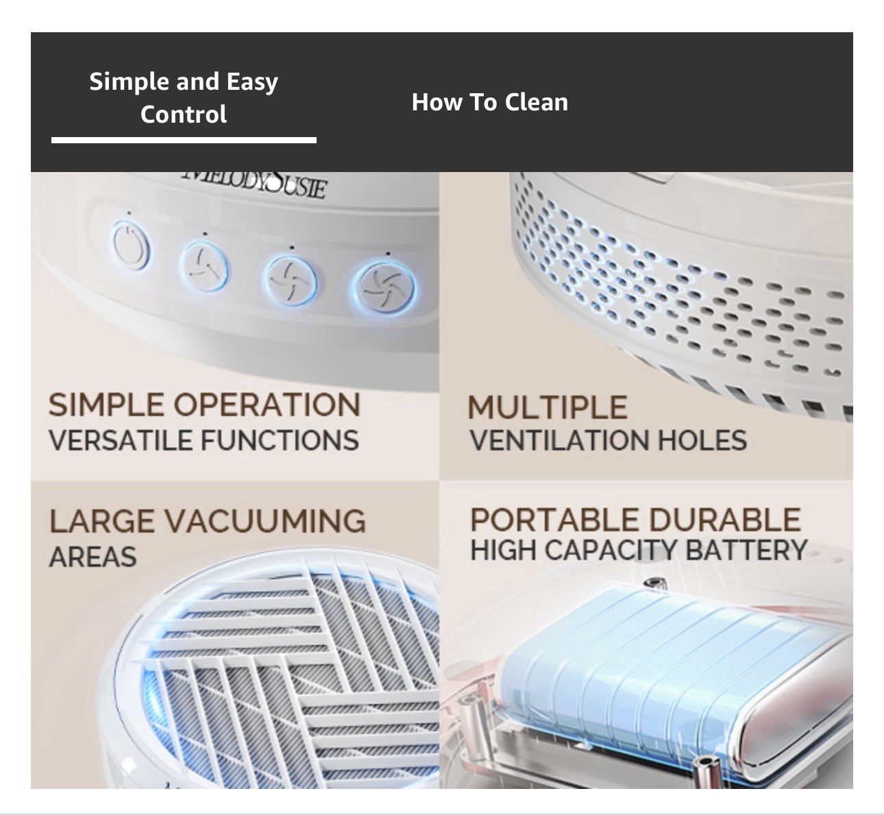 MelodySusie Cordless Nail Dust Collector
