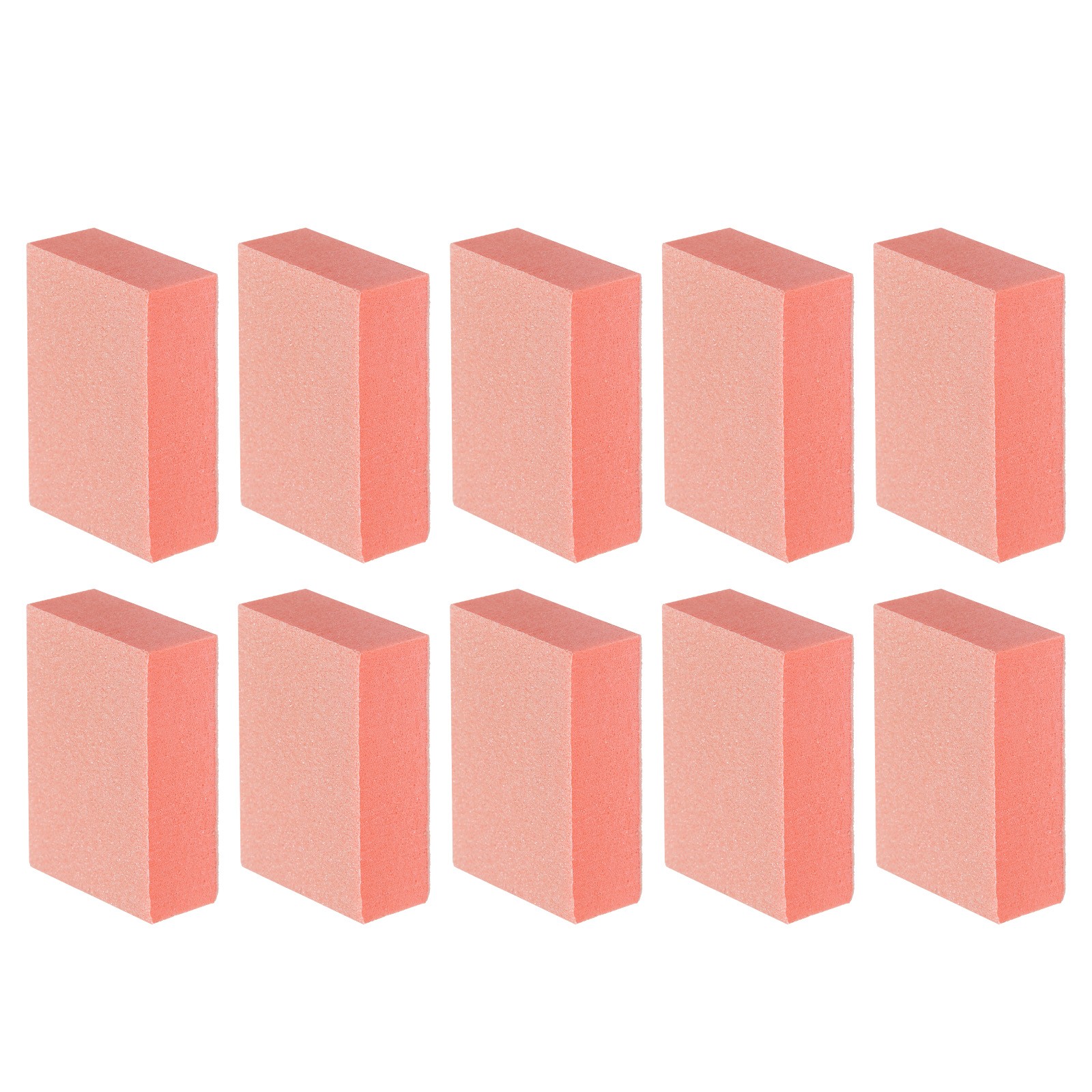 10pcs Nail Buffer Block 120 Grit Nail File for Nail Buffing, Orange