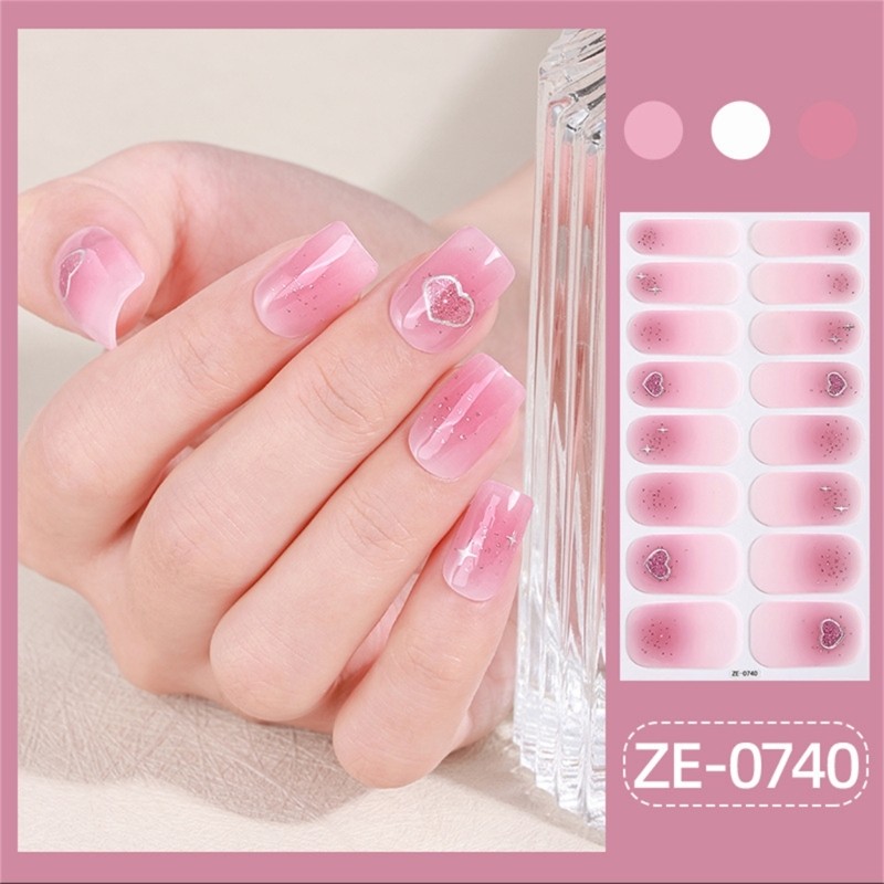 Valentine s Day Nail Decorations Full Wraps Nails Polish Strips Nail Art Sticker