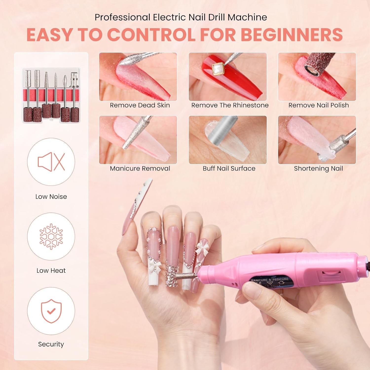 Acrylic Nail Set Professional Powder Drill Liquid Starter Kits Gift Bag Women