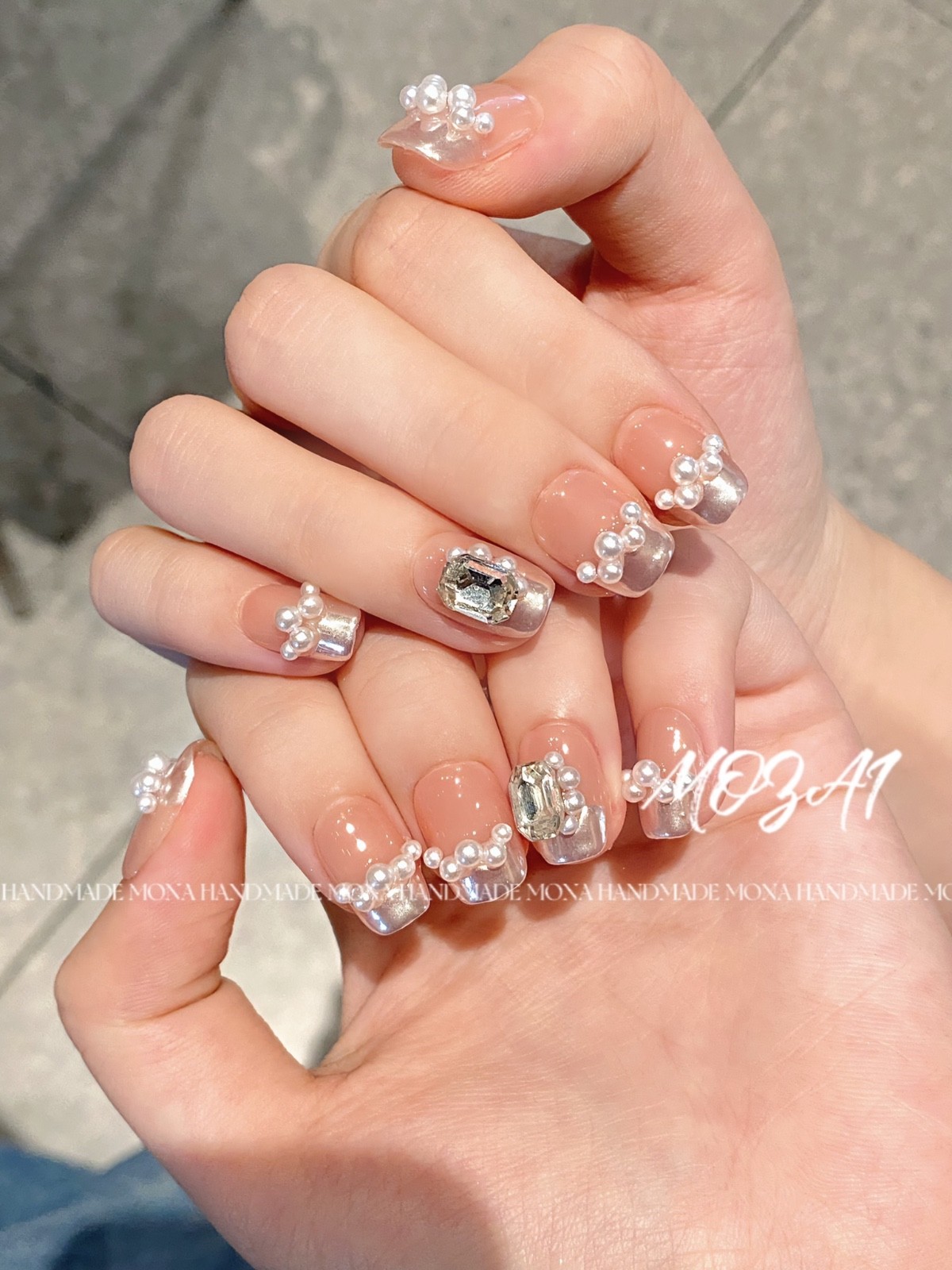 GAOCHAO handmade press on nails Dreamy Princess small