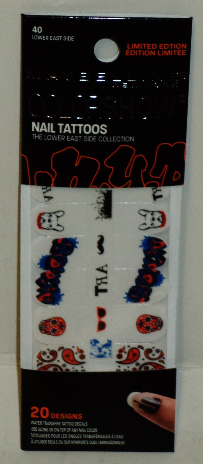Maybelline Color Show Nail Tattoos THE LOWER EAST SIDE COLLECTION #40 20 Designs