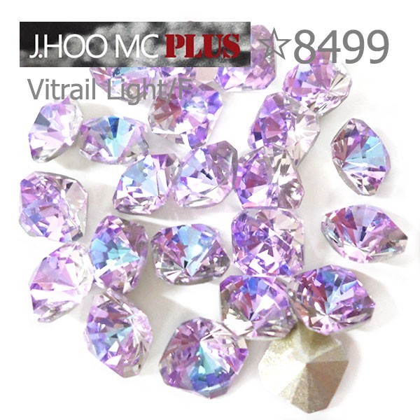 J.HOO Crystal 8499 Kaleidoscope Square V-Cut Fancy 6mm Nail Art (10pcs)