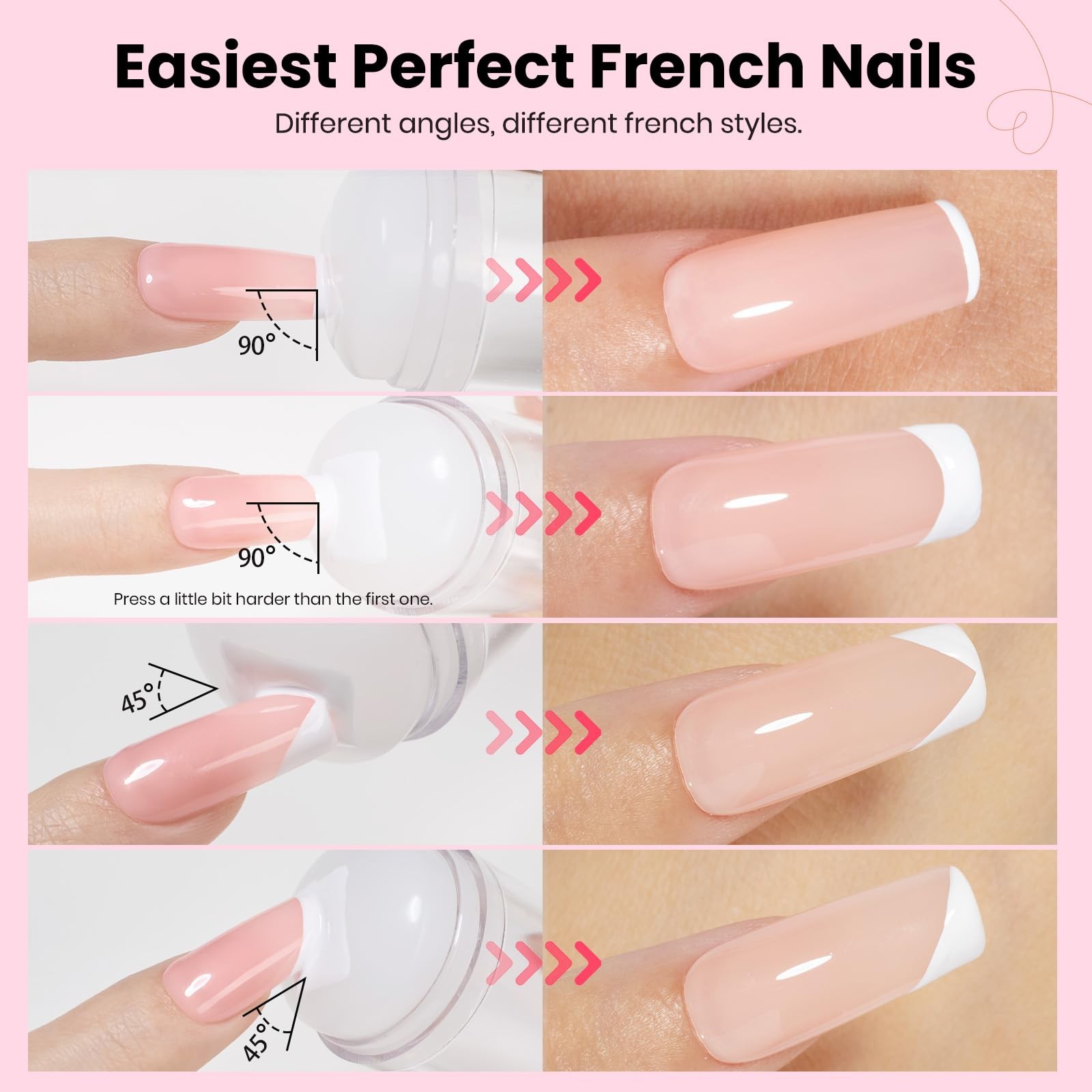 Beetles French Tip Tool Nail 0-1 Fl Oz (Pack of 6), 0-6PCS Stamp