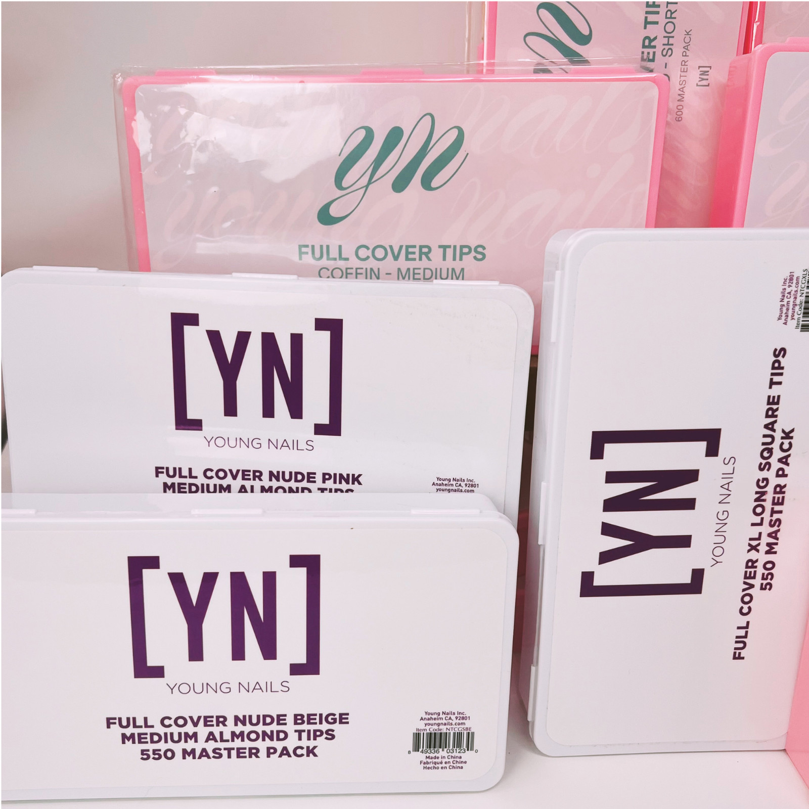 Young Nails Full Cover Nail Tips & Qtr. Well Tips | Choose Shape & Length | New