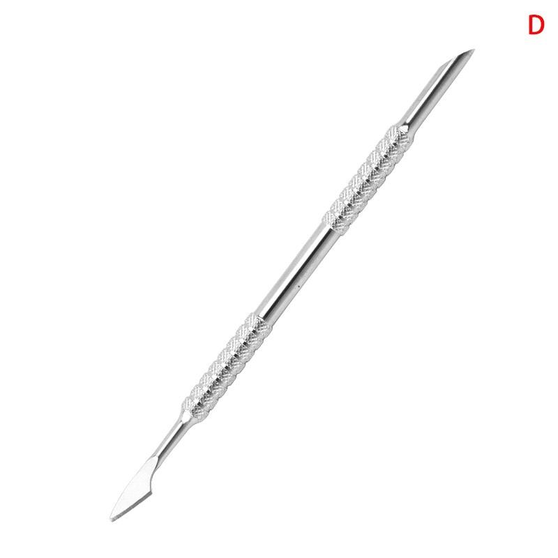 Stainless Steel Cuticle Pusher Dual Sided Shaped Double Ended Ingrown Remover