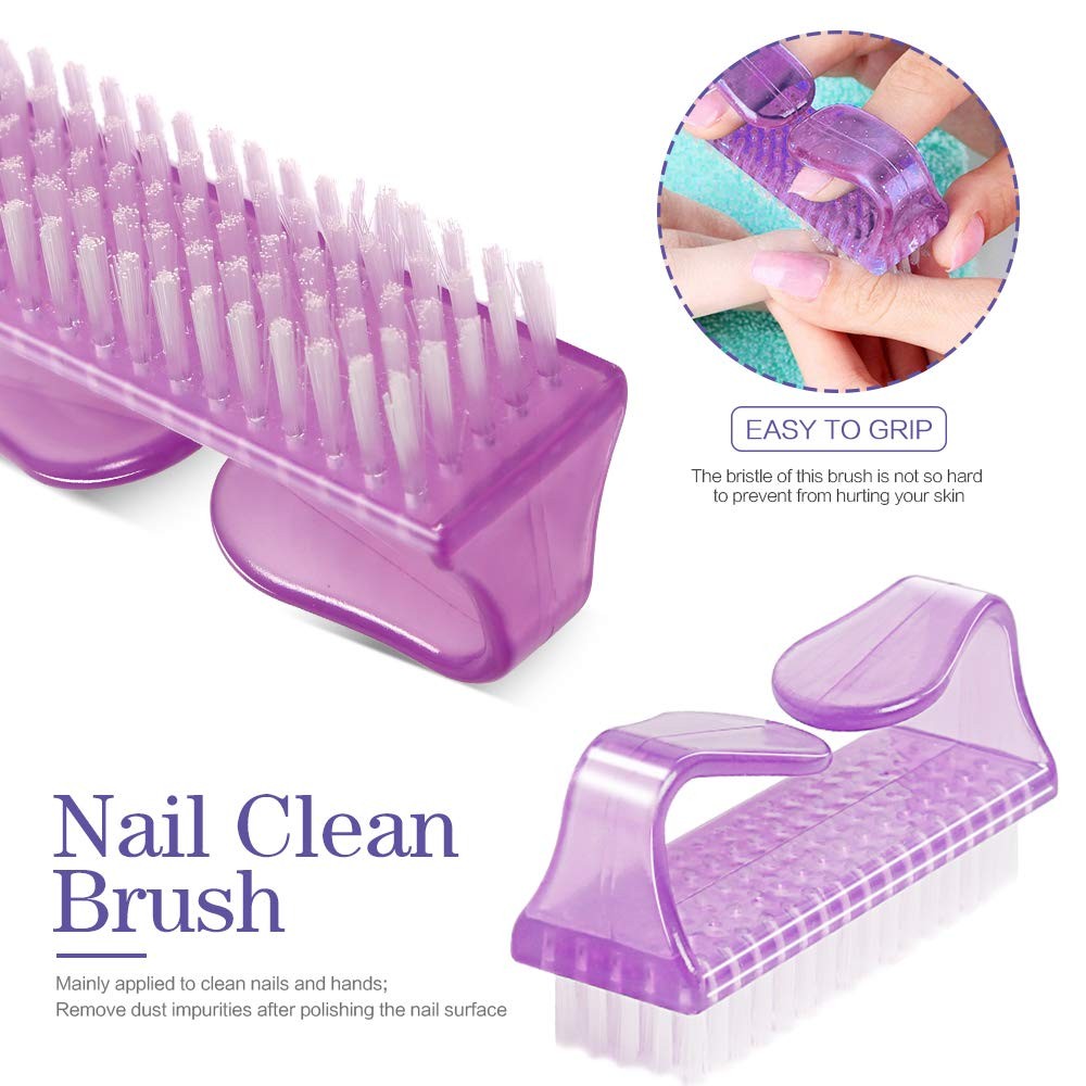 Teenitor Nail Polish Gel Remover Tools Kit with 128 Piece Set, purple