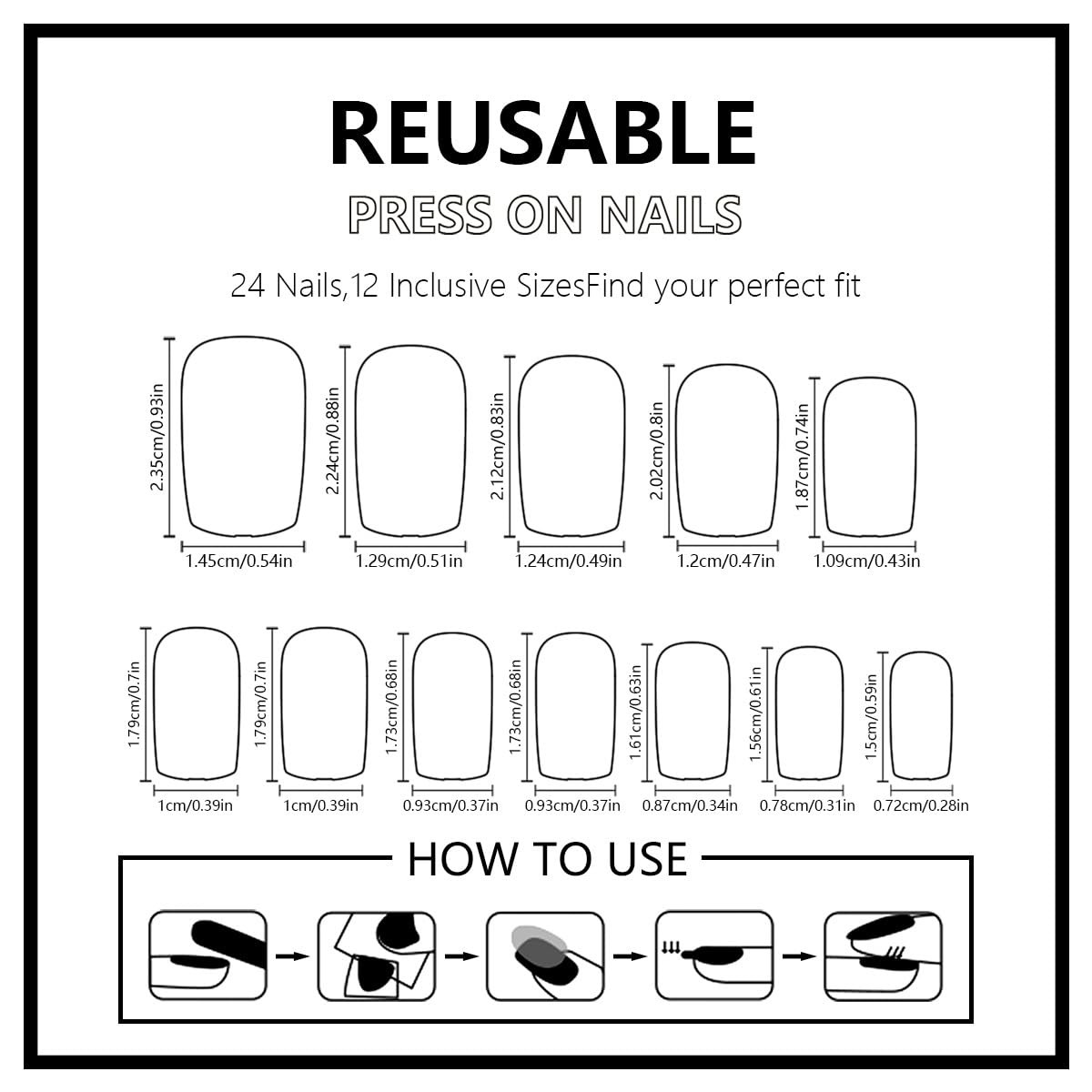 4th of July Press on Nails Medium Oval Fake with Medium, Style-33