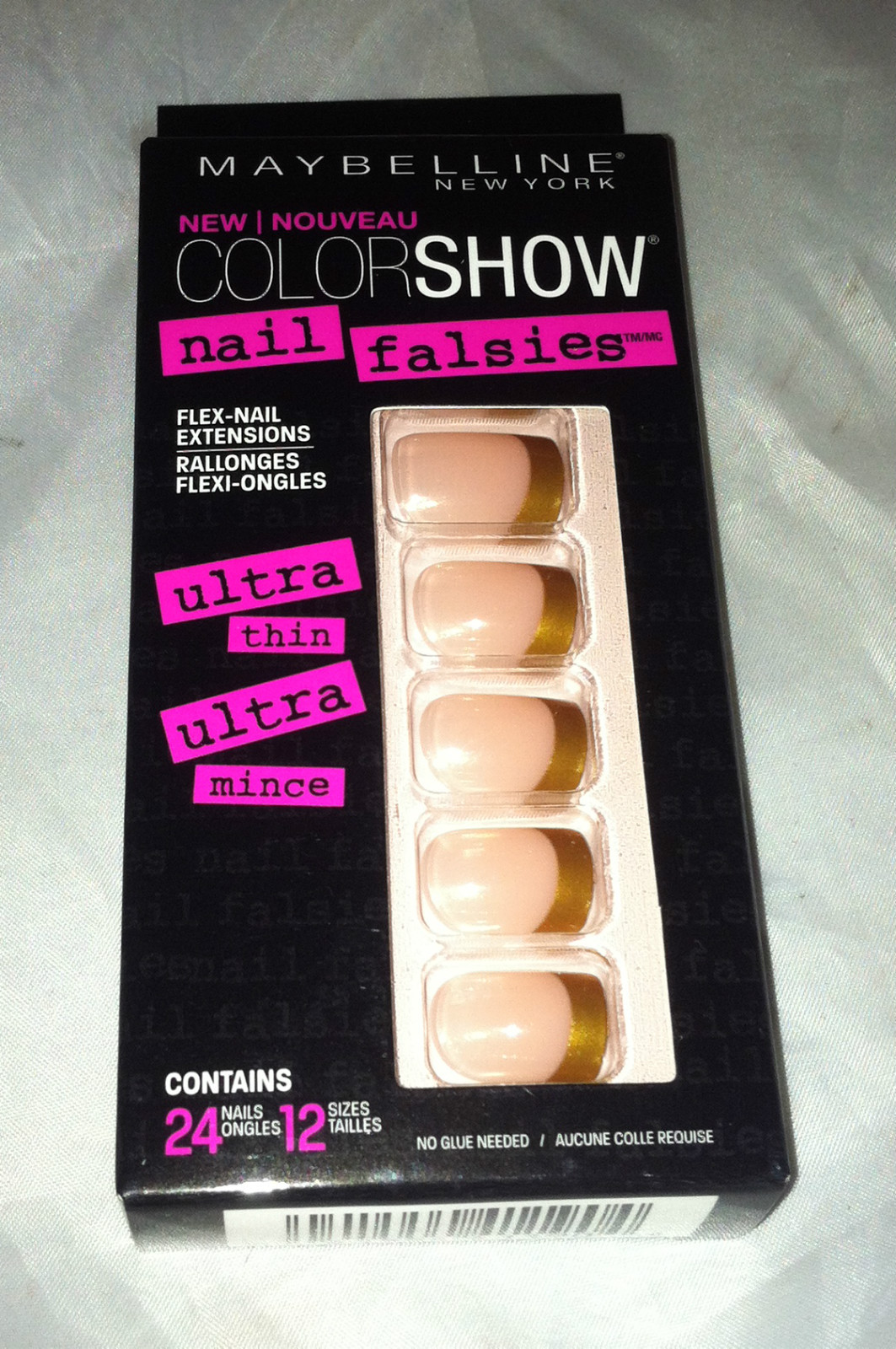 Maybelline Color Show Nail Falsies Flex-Nail Extensions * 30 FRENCH REVOLUTION *