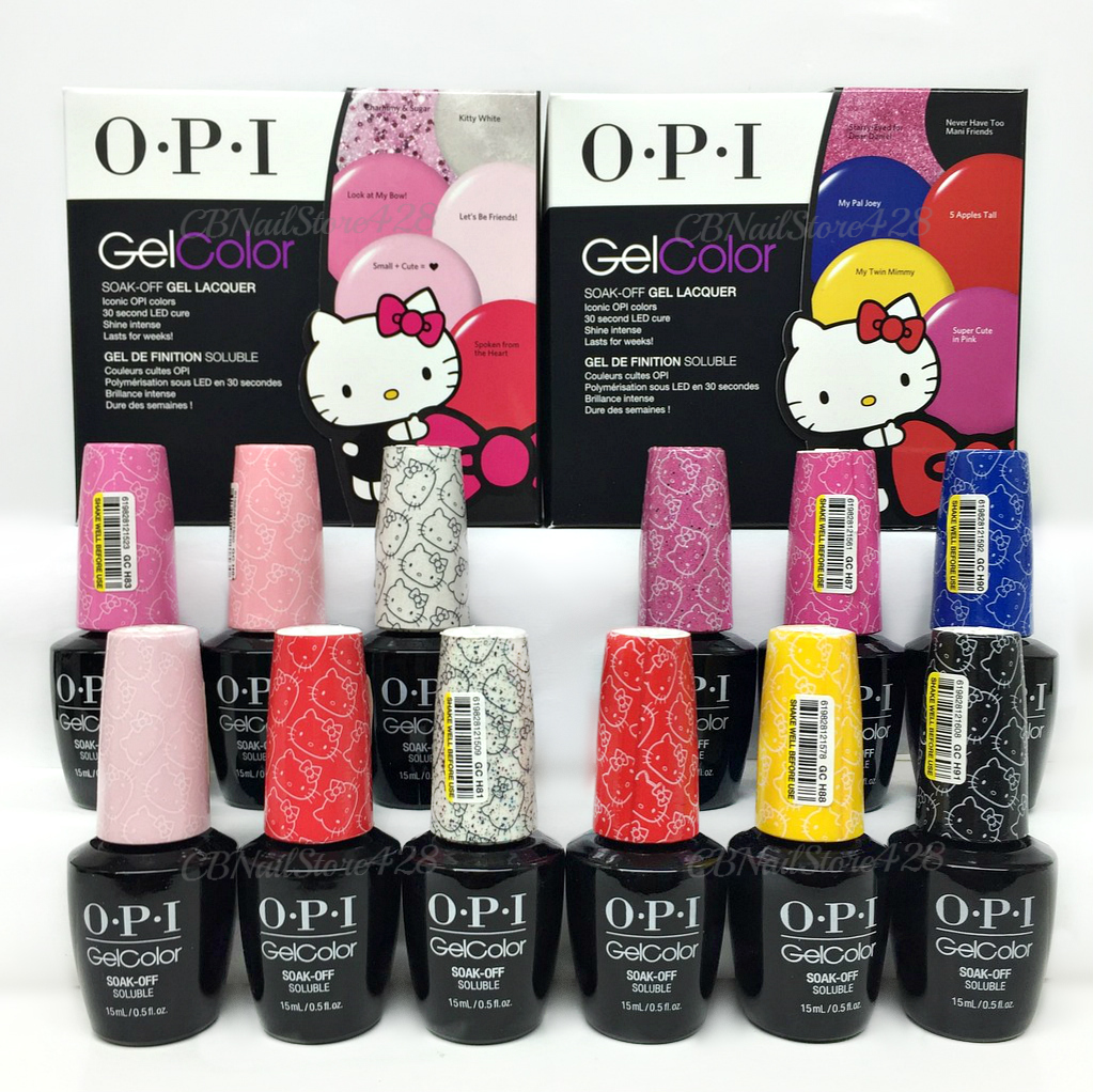 OPI Gelcolor Soak-off – HELLO KITTY – Pick Any Color/Top/Base 0.5oz