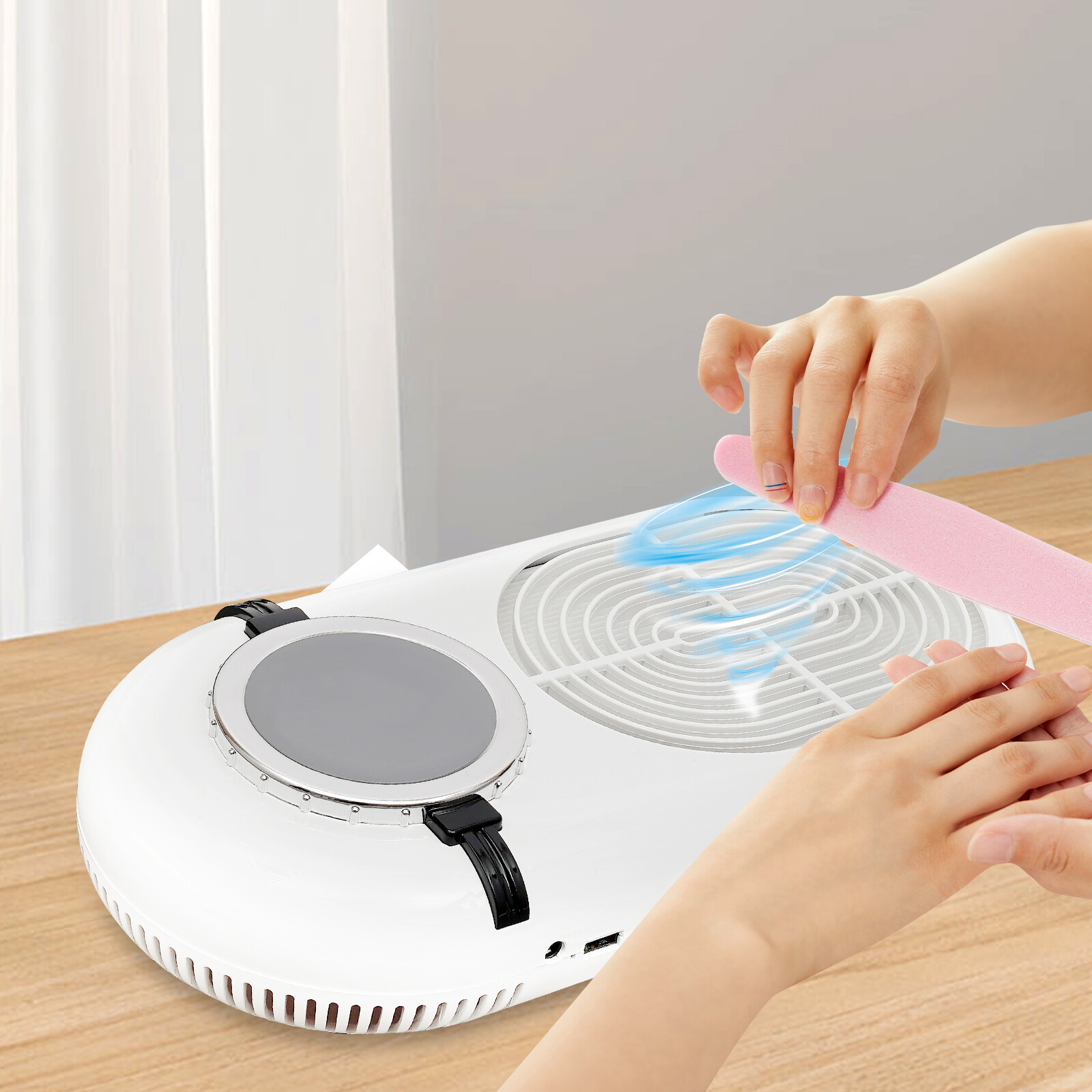24W 4000RPM Nail Dust Collector Desktop Adjustable Speed Nail Dust Collector